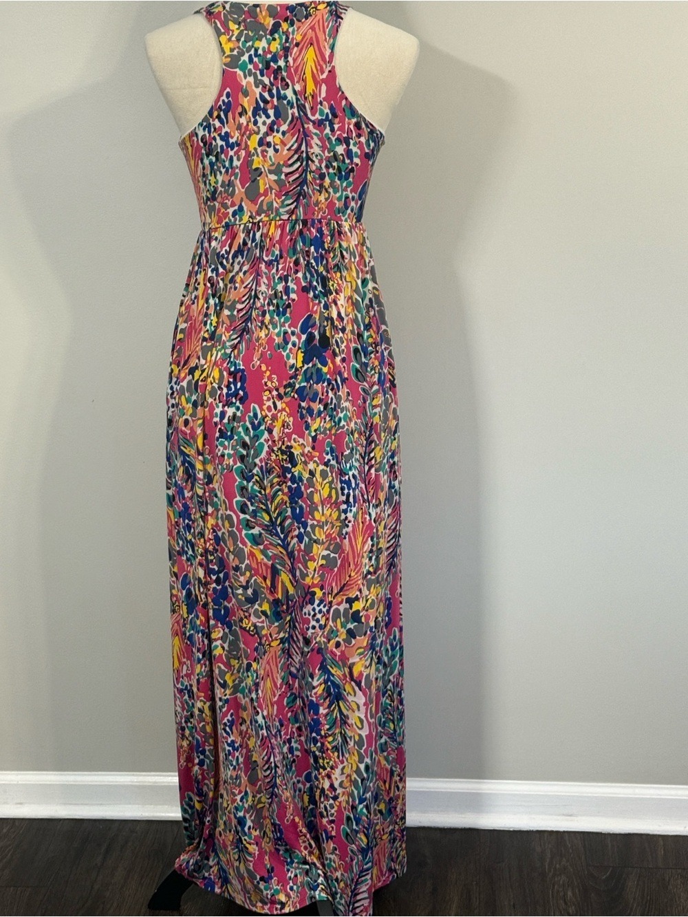 Vibrant Pink Floral-Print Maxi Dress - Picture 5 of 8